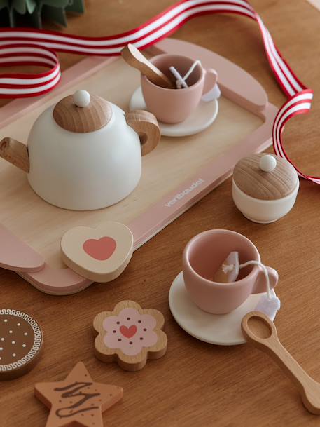 Tea Set in FSC® Wood rose - vertbaudet enfant 
