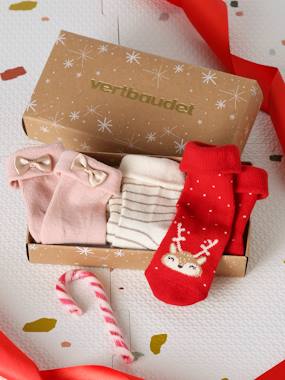 Baby-Pack of 3 Pairs of Christmas Socks for Babies
