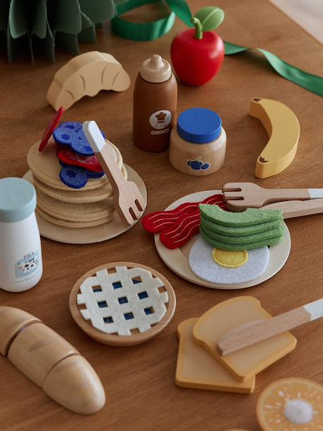 Felt Brunch Set in FSC® Wood wood - vertbaudet enfant 