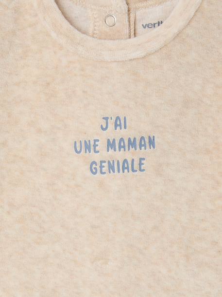 Set of 2 boys' velvet pyjamas crystal blue - vertbaudet enfant 