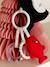Doudou plat pingouin personnalisable et hochet BANQUISE blanc - vertbaudet enfant 