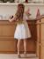Girl's Christmas dress with sequins and tulle ecru - vertbaudet enfant 