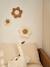 Set of 3 velvet flowers beige - vertbaudet enfant 