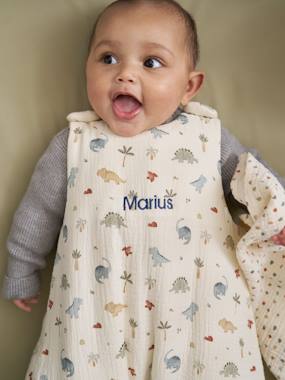 -Gigoteuse personnalisable en gaze de coton MINISAURUS