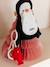 Doudou plat pingouin personnalisable et hochet BANQUISE blanc - vertbaudet enfant 