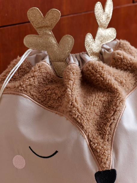 Reindeer Christmas Sack golden beige - vertbaudet enfant 