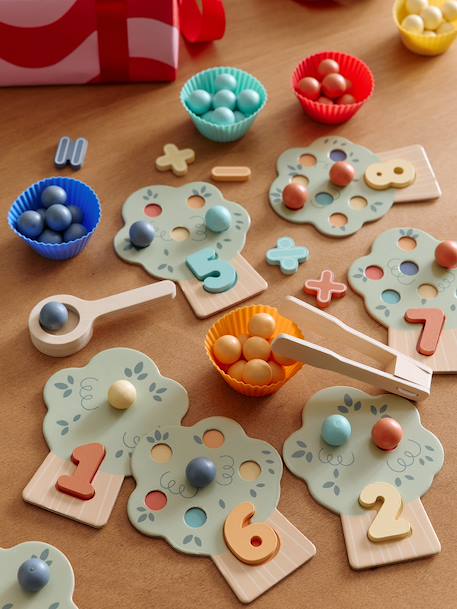 FSC® wooden number learning set green - vertbaudet enfant 