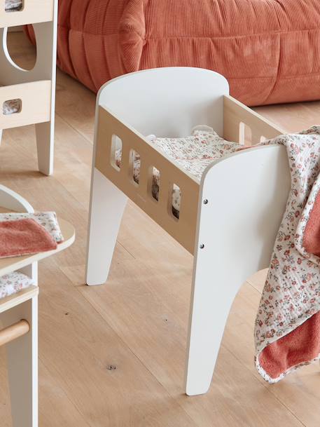Doll Bed in FSC®100% Wood white+wood - vertbaudet enfant 