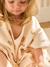 Customisable PETIT OURS baby bath poncho, with recycled cotton printed white - vertbaudet enfant 