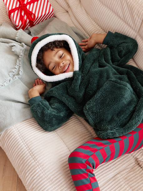 Boys' pyjama and hooded sweatshirt set green - vertbaudet enfant 