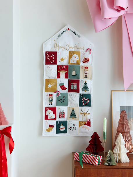 Merry Christmas Advent calendar printed white - vertbaudet enfant 