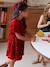 Girl's velvet and sequin dress red - vertbaudet enfant 