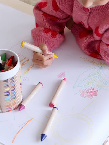 Box of 24 Wax Crayons multicoloured - vertbaudet enfant 
