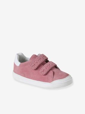Baskets enfant fille cuir à scratchs  - vertbaudet enfant