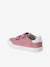 Hook-and-Loop Leather Trainers for Girls, Designed for Autonomy bordeaux red+gold+rose - vertbaudet enfant 