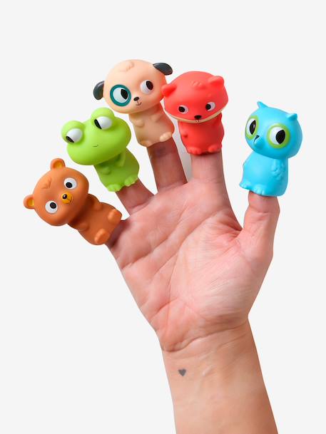 Pack of 5 finger puppets multicoloured - vertbaudet enfant 
