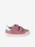 Hook-and-Loop Leather Trainers for Girls, Designed for Autonomy bordeaux red+gold+rose - vertbaudet enfant 