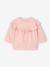 Ruffled Sweatshirt + Leggings Combo for Babies ecru+rose - vertbaudet enfant 