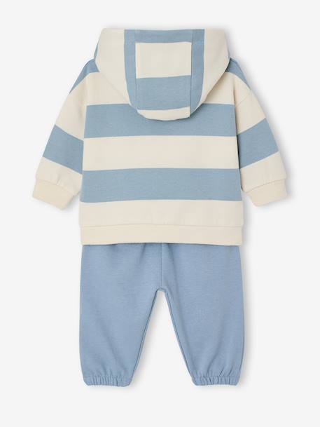 Baby sweatshirt and joggers set crystal blue - vertbaudet enfant 