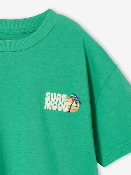 Boys' short-sleeved T-shirt green - vertbaudet enfant 