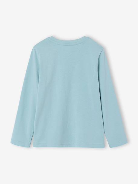 Printed T-Shirt for Boys grey blue+marl white+navy blue - vertbaudet enfant 