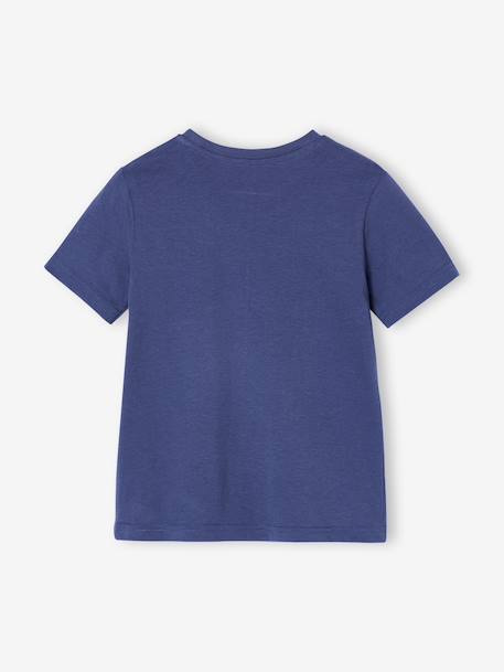 Pack of 3 short-sleeved t-shirts almond green+caramel+navy blue+petrol blue - vertbaudet enfant 