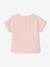 T-Shirt with Crochet Details for Baby Girls ecru+pale pink - vertbaudet enfant 