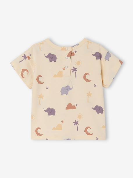 T-shirt bébé garçon imprimé vanille - vertbaudet enfant 
