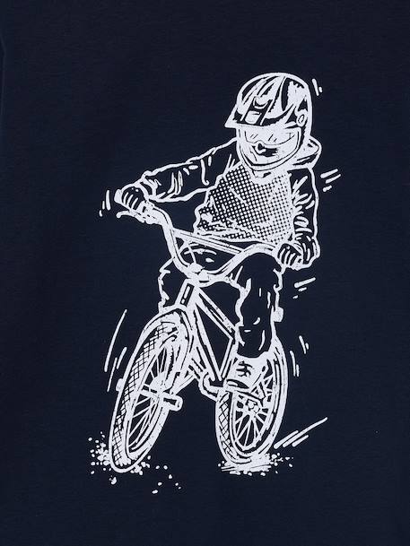 Printed T-Shirt for Boys grey blue+marl white+navy blue - vertbaudet enfant 