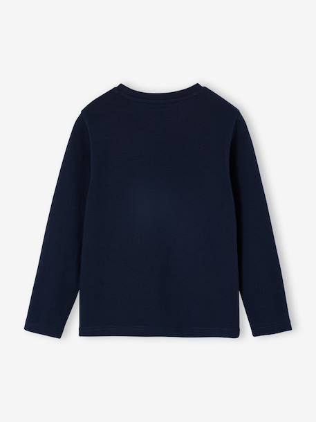 Printed T-Shirt for Boys grey blue+marl white+navy blue - vertbaudet enfant 