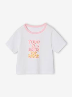 T-shirt manches courtes fille - vertbaudet enfant Fille-T-shirt manches courtes fille