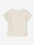 T-Shirt with Crochet Details for Baby Girls ecru+pale pink - vertbaudet enfant 