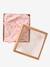 Bath cape + wash mitt MY HEART printed pink - vertbaudet enfant 
