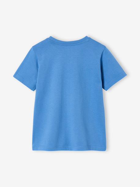 Printed boy's t-shirt aqua green+marl white+medium blue+mint green+ochre+olive+terracotta - vertbaudet enfant 