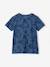 T-shirt garçon imprimé blanc chiné+bleu jean+lichen+menthe - vertbaudet enfant 