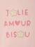 T-Shirt with Crochet Details for Baby Girls ecru+pale pink - vertbaudet enfant 