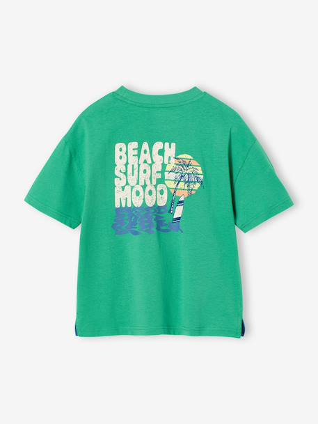 Boys' short-sleeved T-shirt green - vertbaudet enfant 