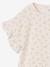 Girl's pointelle knit t-shirt ecru - vertbaudet enfant 