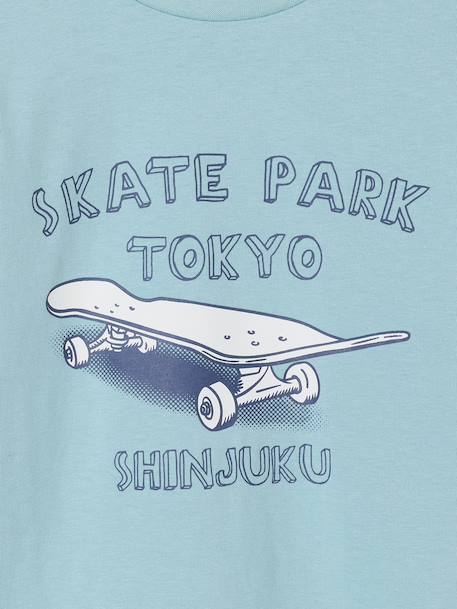 Printed T-Shirt for Boys grey blue+marl white+navy blue - vertbaudet enfant 