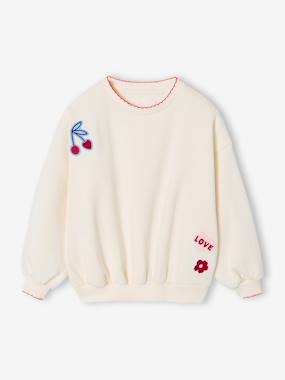 Fille-Sweat fille avec patchs