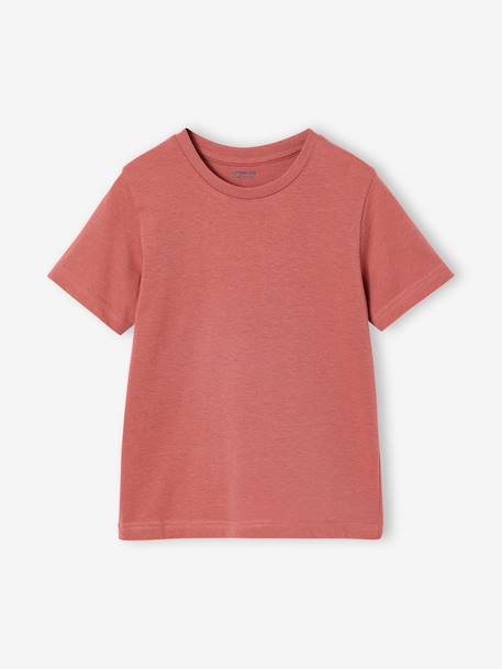 Pack of 3 short-sleeved t-shirts almond green+caramel+navy blue+petrol blue - vertbaudet enfant 