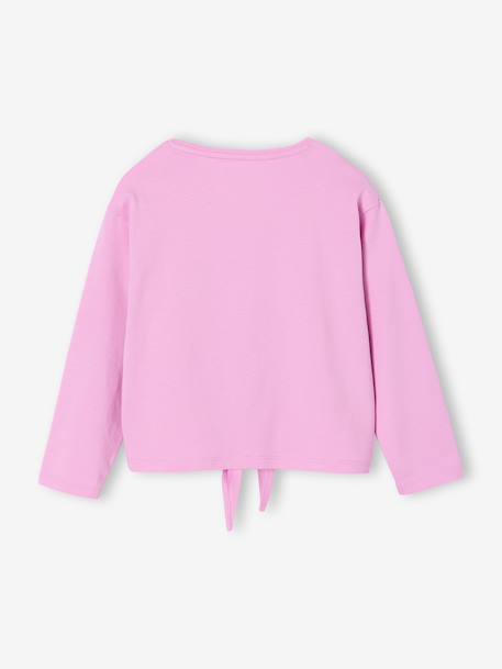 T-shirt fille à nouette mauve - vertbaudet enfant 