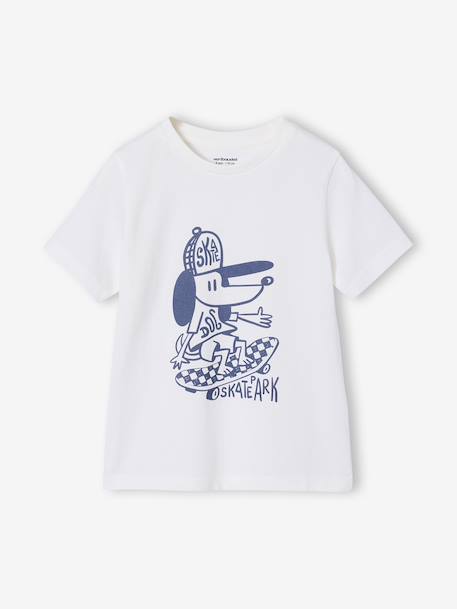 Lot 3 T-shirt manches courtes bleu pétrole+caramel+marine+vert amande - vertbaudet enfant 