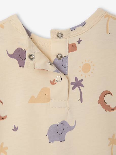 Printed baby boy's t-shirt vanilla - vertbaudet enfant 