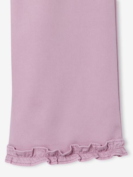 Wide-Leg, Lyocell Bermuda Shorts for Girls khaki+lilac - vertbaudet enfant 