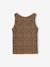 Ribbed Tank Top for Girls beige+ecru+sage green+striped blue+sweet pink - vertbaudet enfant 