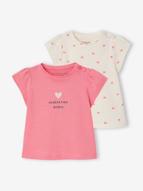 Baby-T-shirts & Roll Neck T-Shirts-Fancy T-Shirt for Baby Girls 