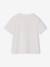 Girls' printed short-sleeved t-shirt ecru+mauve+rose+sage green - vertbaudet enfant 
