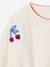 Sweatshirt with Iron-On Patches for Girls ecru - vertbaudet enfant 