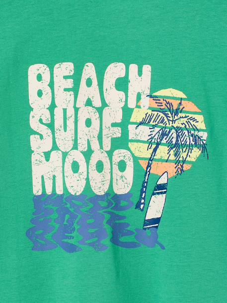 Boys' short-sleeved T-shirt green - vertbaudet enfant 